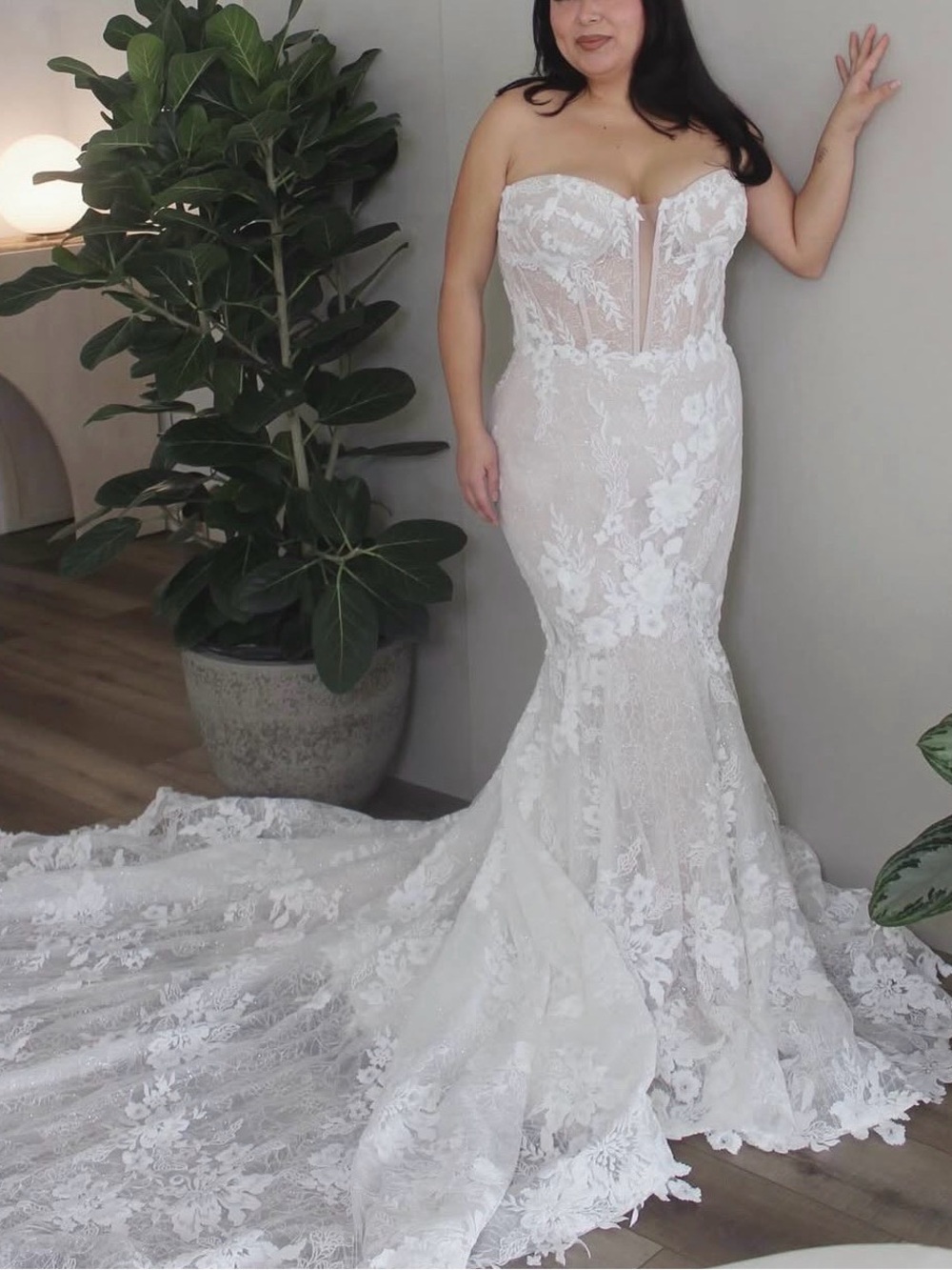 Strapless Lace Mermaid Wedding Dress | Maggie Sottero - Ortensia